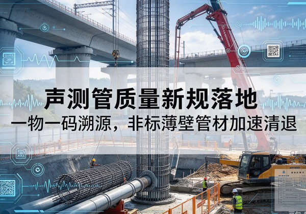 越秀声测管质量新规落地，一物一码溯源，非标薄壁管材加速清退